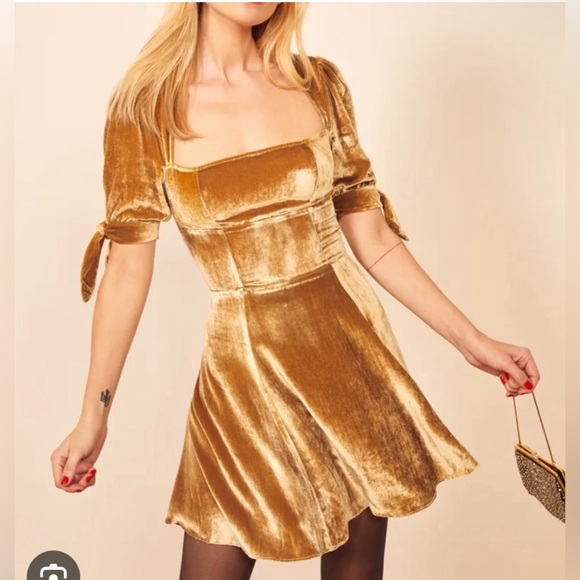 Reformation Dresses & Skirts - Reformation Velvet Cambrie Mini Dress